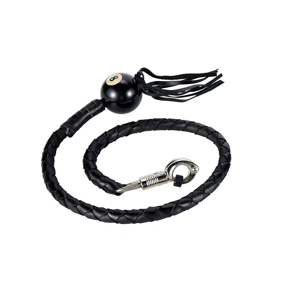 【新品】Get Back Whip ウィップ　36\"　銀黒 スカル 36